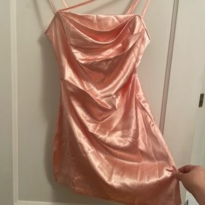 Baby Pink Silk Dress
